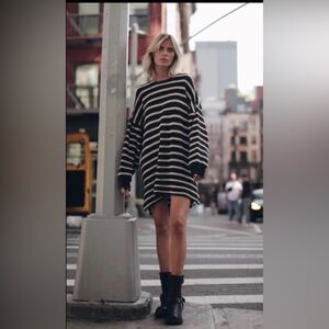 Mikuta Long striped knitted oversized sweater xs/s